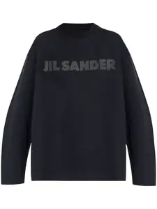 Футболка с логотипом JIL SANDER, черный