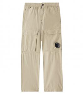 Брюки-карго из хлопка Lens C.P. Company Kids, бежевый