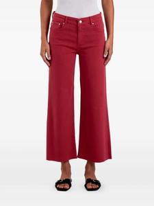 Укороченные джинсы AG Jeans из хлопковой смеси, красный