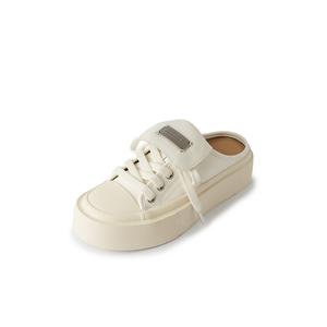 Yeezyy Reezy Женские тапочки с закрытым носком экрю, цвет Ecru