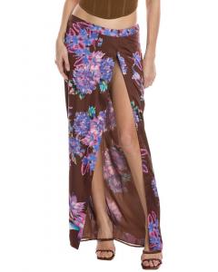 Юбка макси в стиле рококо-песок Rococo Sand, коричневый