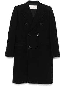 AMI Paris двубортное пальто, черный