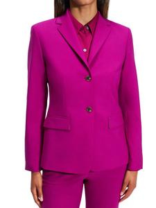 Приталенный шерстяной блейзер Theory, цвет Wildflower