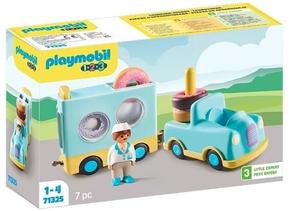 Набор с фигуркой 1.2.3 71325 Crazy Donut Truck с функцией штабелирования и сортировки Playmobil