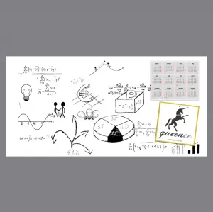 Магнитная пленка Queence "Магнитная маркерная пленка", самоклеящаяся 70х50 см, белый