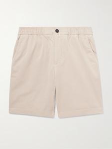 Шорты прямого кроя из органического хлопкового твила, окрашенные в готовом виде MR P., цвет Stone