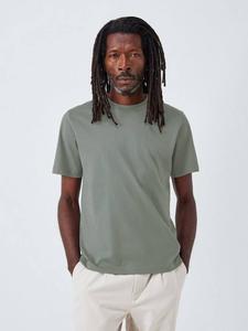 Хлопковая футболка с круглым вырезом John Lewis, Sedona Sage