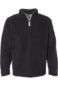 J. America Sherpa свитер с застежкой-молнией на четверть, черный
