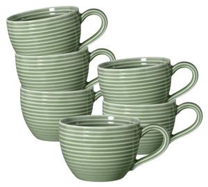 Кофейная чашка Seltmann Weidenn Beat Color Glaze 6 шт, 7x5x10 см цвет salbeigrün