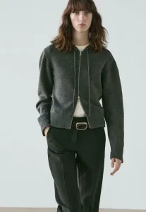 Кардиган с капюшоном на молнии Massimo Dutti, Dark Grey