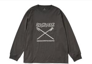 Футболка с длинным рукавом Snow Peak Solid & Delta Stake EC-TS-24AU001, сшитая на заказ, для мужчин и женщин