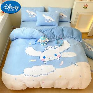 Disney Пододеяльник 200х230 см, флис, двусторонний, с молочным вельветом, дизайн Happy Big-Eared Dog