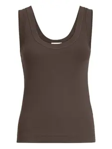 Топ в рубчик Brunello Cucinelli, коричневый