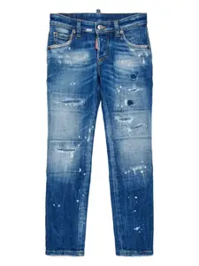 Джинсы с прорезями DSQUARED2 KIDS, синий