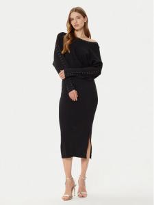 Трикотажное платье приталенного кроя Morgan, черный