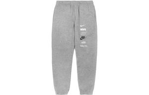 Трикотажные спортивные штаны мужские светло-серые Nike, серый