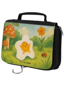 Mr. & Mrs. Panda Косметичка с рисунком в виде жареного яйца, без слогана, белого цвета