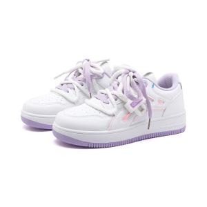 Humanism 1986 Женские скейтерские кеды низкие бело-фиолетовые, цвет White Purple