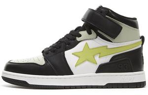 BAPE Block Sta Hi Черный Лайм A Bathing Ape