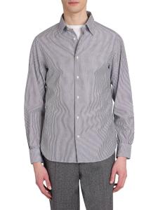 Рубашка на пуговицах в полоску Giacomo Officine Générale, черный/белый