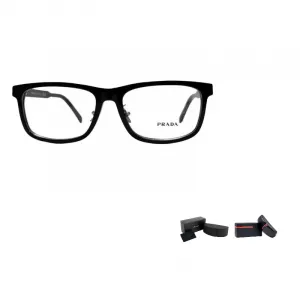 PRADA Прямоугольная оправа для очков женская черная, Black