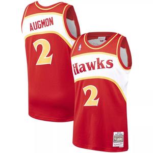 Мужская майка Mitchell & Ness Stacey Augmon Red Atlanta Hawks Hardwood Classics 1991-92 Swingman