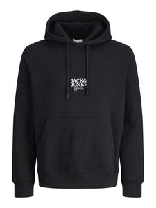 Черная толстовка с капюшоном Jack & Jones