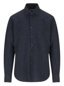 Рубашка с воротником на пуговицах Xacus, синий