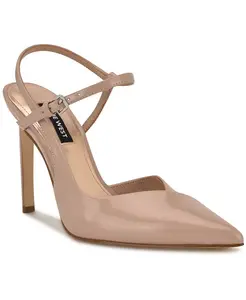 Женские туфли-лодочки Franka с ремешком на щиколотке и шпилькой Nine West, коричневый/бежевый