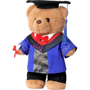Плюшевый мишка Basic Graduation Bear для выпускного сезона, высота 26 см Shu family