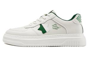 Кеды мужские, обувь для скейтбординга низкая белый/зеленый Aokang