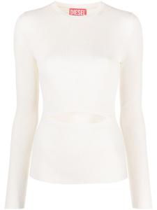 Diesel трикотажный топ M-Peris с вырезом, белый