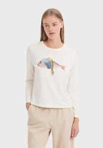 Топ Nice Things Long sleeved top, Off White/Off-White