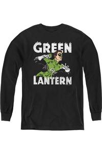 Футболка с длинным рукавом Hal Power Youth от DC Comics Gildan, черный