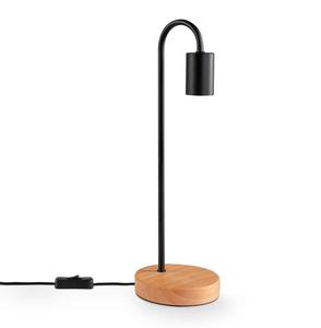 Настольная лампа Paco Home Walter, черный - серый металлик