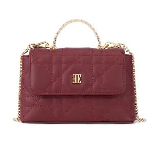 ELLE Сумка из коровьей кожи Regular для женщин, белая/черная/бордовая