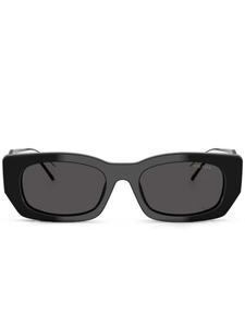 Prada Eyewear солнцезащитные очки в прямоугольной оправе, черный