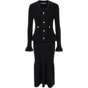 Karl Lagerfeld FW25 платье с длинными рукавами женское KARL LAGERFELD / Karl Lagerfeld Jeans, черный