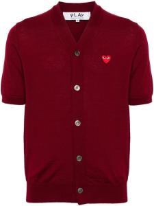 Comme Des Garçons Play шерстяной кардиган с V-образным вырезом, красный