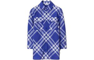 Рубашка детская Burberry, синий / белый