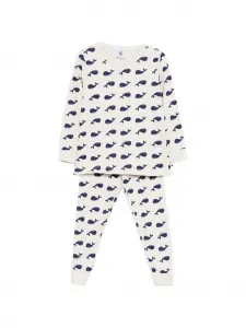 Пижама с принтом китов (набор из двух) Petit Bateau, бежевый