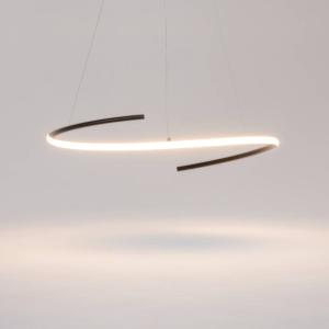 Светодиодный подвесной светильник Maytoni Decorative Lighting Curve Typ A, силикон/алюминий - 1-пламенный - черный