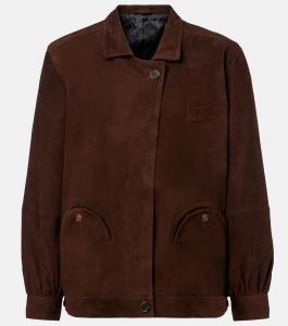 Замшевая куртка-бомбер Cleo Blazé Milano, коричневый