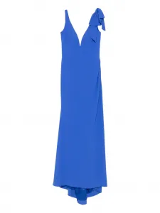 Платье с бантом Nicole Miller, синий