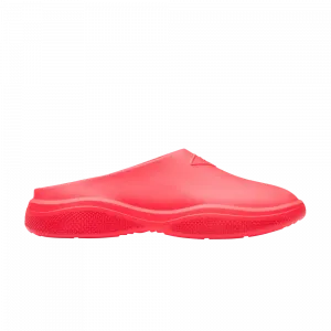 Туфли-мюли из пенорезины Prada, красный