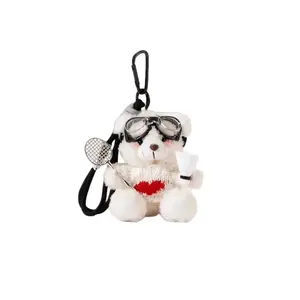 Плюшевая кукла медвежонок-бадминтонист, 16 см Cute Chip