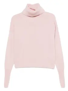 Свитер с воротником-стойкой Incentive! Cashmere, розовый