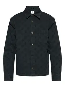 Рубашка с тисненым логотипом Casablanca, черный