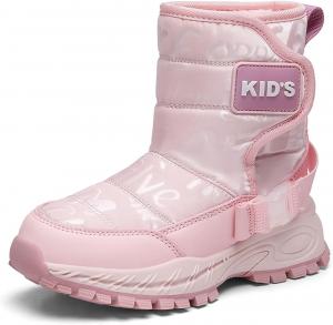 Зимние Ботинки для Мальчиков и Девочек с Искусственным Мехом, Сапоги для Снега, Теплые и Уютные Ботинки для Походов с Противоскользящей Подошвой, Кроссовки для Активного Отдыха Generic, #016