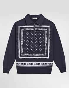 Свитшот с принтом банданы Dolce&Gabbana, синий